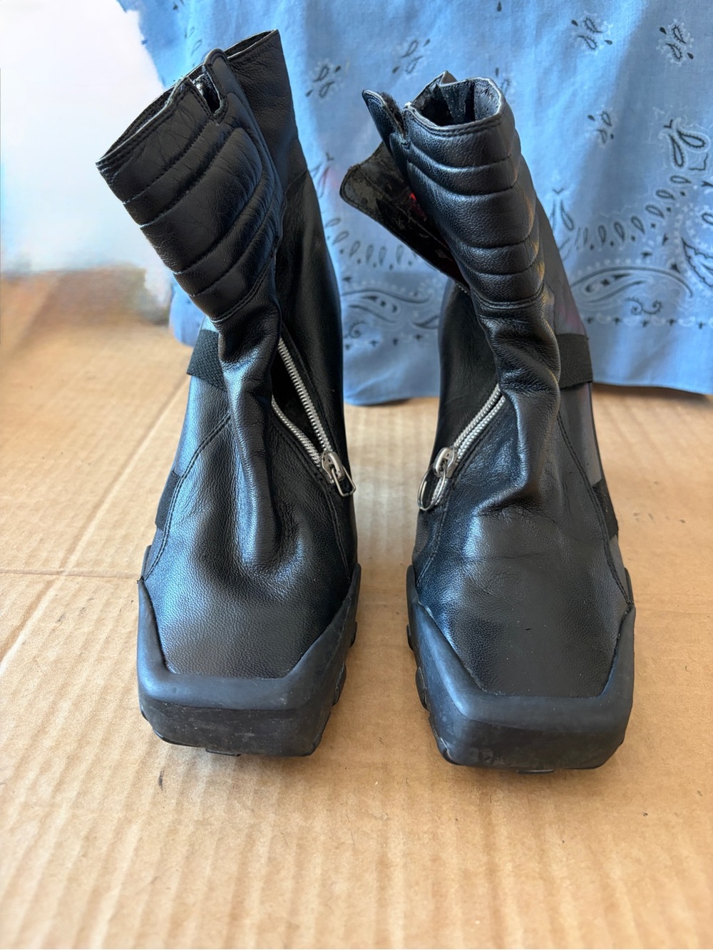 Rare Diesel Y2K era “Racer X” Ankle Heeled Boots SEE DESCRIPTION - Picture 5 of 10